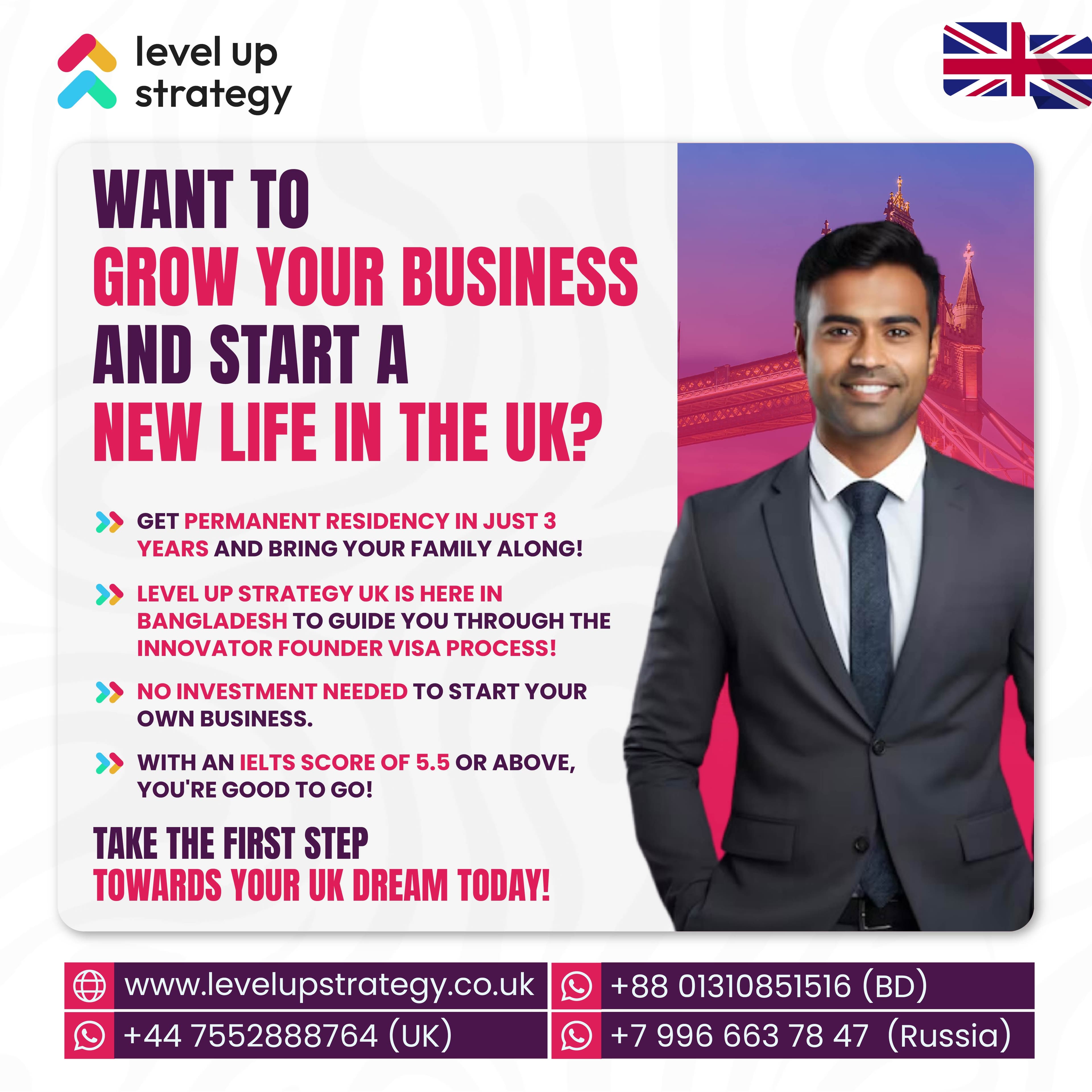 Level Up Strategy UK campaign creative 2